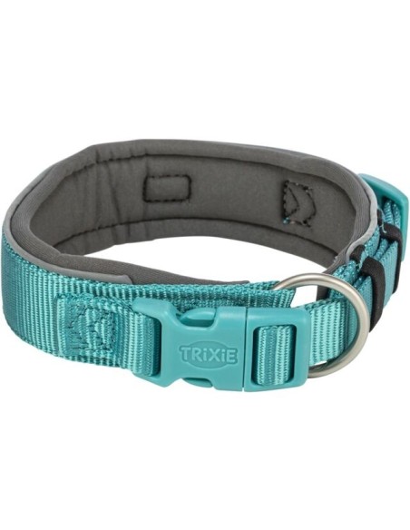 Collar Trixie Premium extra ancho color aqua
