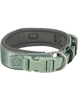 Collar Trixie Nylon Premium Extra Ancho color Salvia