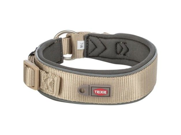 Collar Trixie nylon Premium Extra ancho color salvia con acolchado de neopreno
