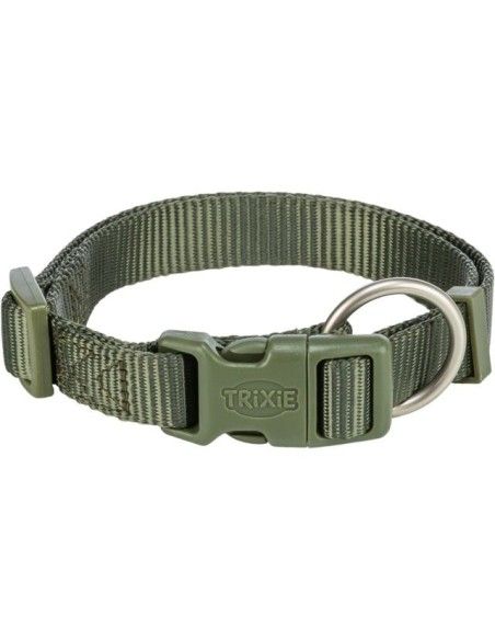 Collar Trixie para perros nylon Premium verde oliva