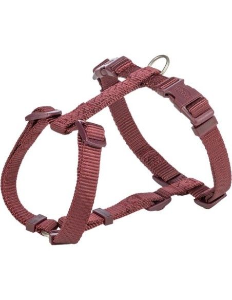 Arnés color sangria, trixie nylon Premium para perros