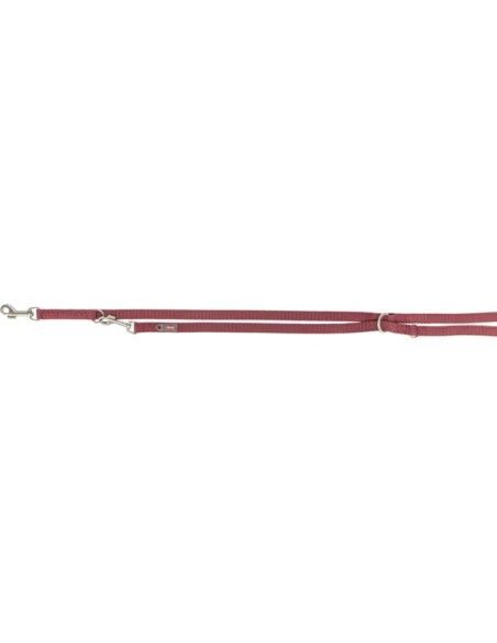 Ramal premium de doble capa Trixie color sangria para perros