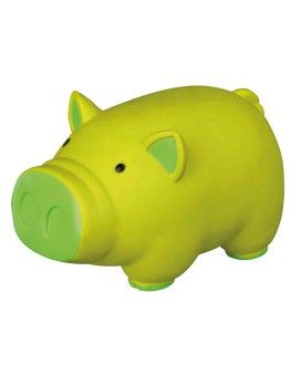 Juguete Trixie cerdito de latex con sonido original fucsia 2