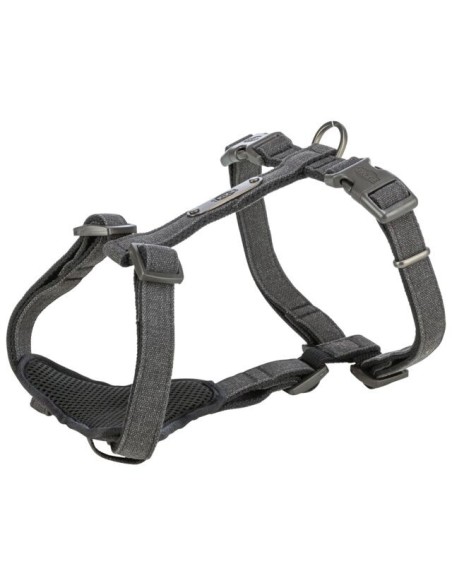 Arnés CityStile Trixie de lona negra para perros