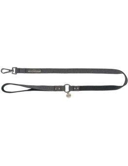 Correa de lona negra Trixie CityStyle para perros