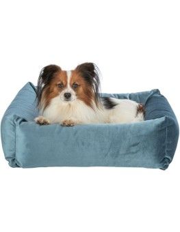 Cama con forma de cuna Trixie Malia azul/gris 2