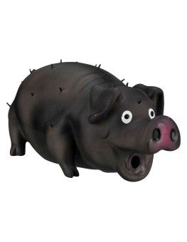 Juguete de latex, Trixie cerdito peludo con sonido original 2