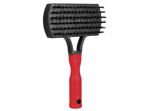 Carda suave doble cara mango de plástico de Trixie para perros