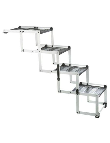 Escalera plegable 4 pasos de Trixie para el coche para que suba el perro Escalera plegable 4 pasos de Trixie para el coche para que suba el perro