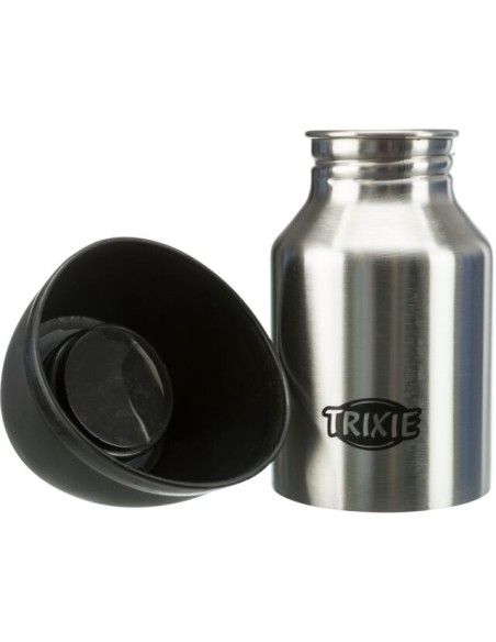 Bebedero de viaje trixie con botella para perros