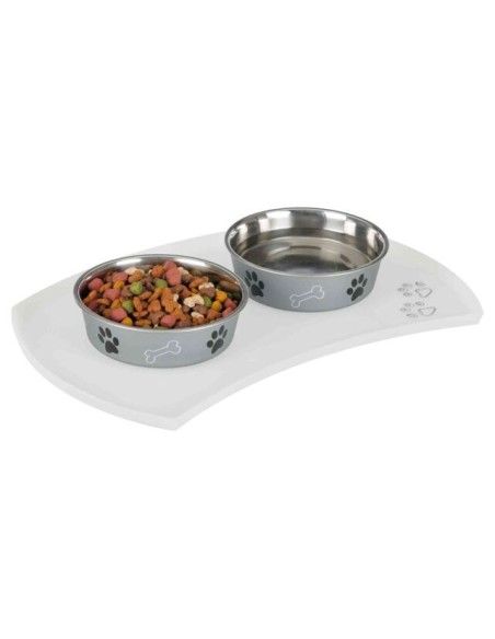 Salvamanteles de silicona transparente para comederos