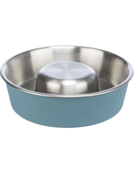 Comedero metálico anti ansiedad Trixie Slow Feed para perros