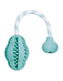 Juguete Trixie Mordedor Denta fun con cuerda, Limpieza dental del perro  - 1