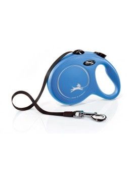 Flexi new bassic azul cinta, Correa extensible para perros Flexi - 1