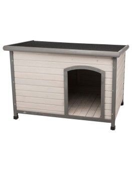 Caseta de madera para perros, trixie Natura Classic Gris Trixie - 1