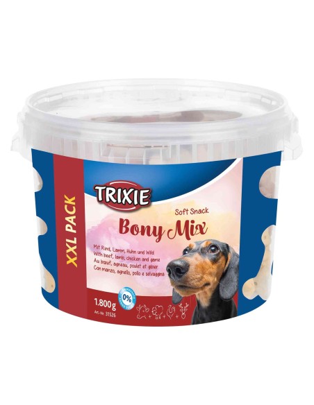 Premios Trixie, Bote Snacks Bony Mix, XXL, 1.800 g
