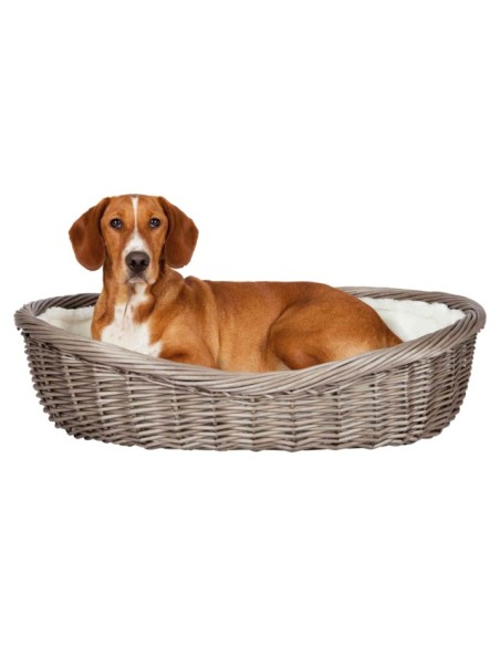 Cesta De Mimbre Gris De Trixie, Cama Para Perros de todos los tamaños y razas