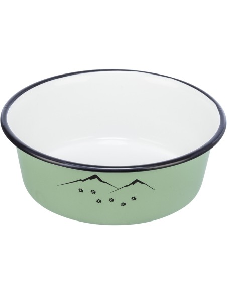 Comedero Trixie Adventure, Boll De Acero inoxidable Esmaltado En Verde Pastel Trixie - 2 Comedero Trixie Adventure, Boll De Acero inoxidable Esmaltado En Verde Pastel Trixie - 2