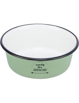 Comedero Trixie Adventure, Boll De Acero inoxidable Esmaltado En Verde Pastel