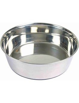 Comedero trixie acero inoxidable con base de caucho antideslizante, para perros