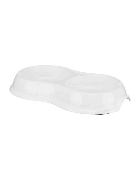 Comedero doble de plástico para perros de tamaño pequeño y toy Comedero doble de plástico para perros de tamaño pequeño y toy